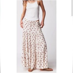 FREE PEOPLE Nova Tiered Maxi Skirt Size Large NWT